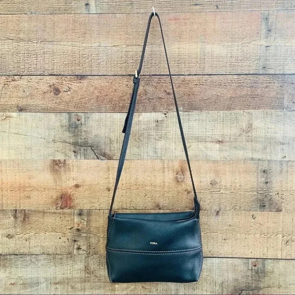 Furla Dori Pebbled Leather Crossbody Purse - Picture 1 of 8